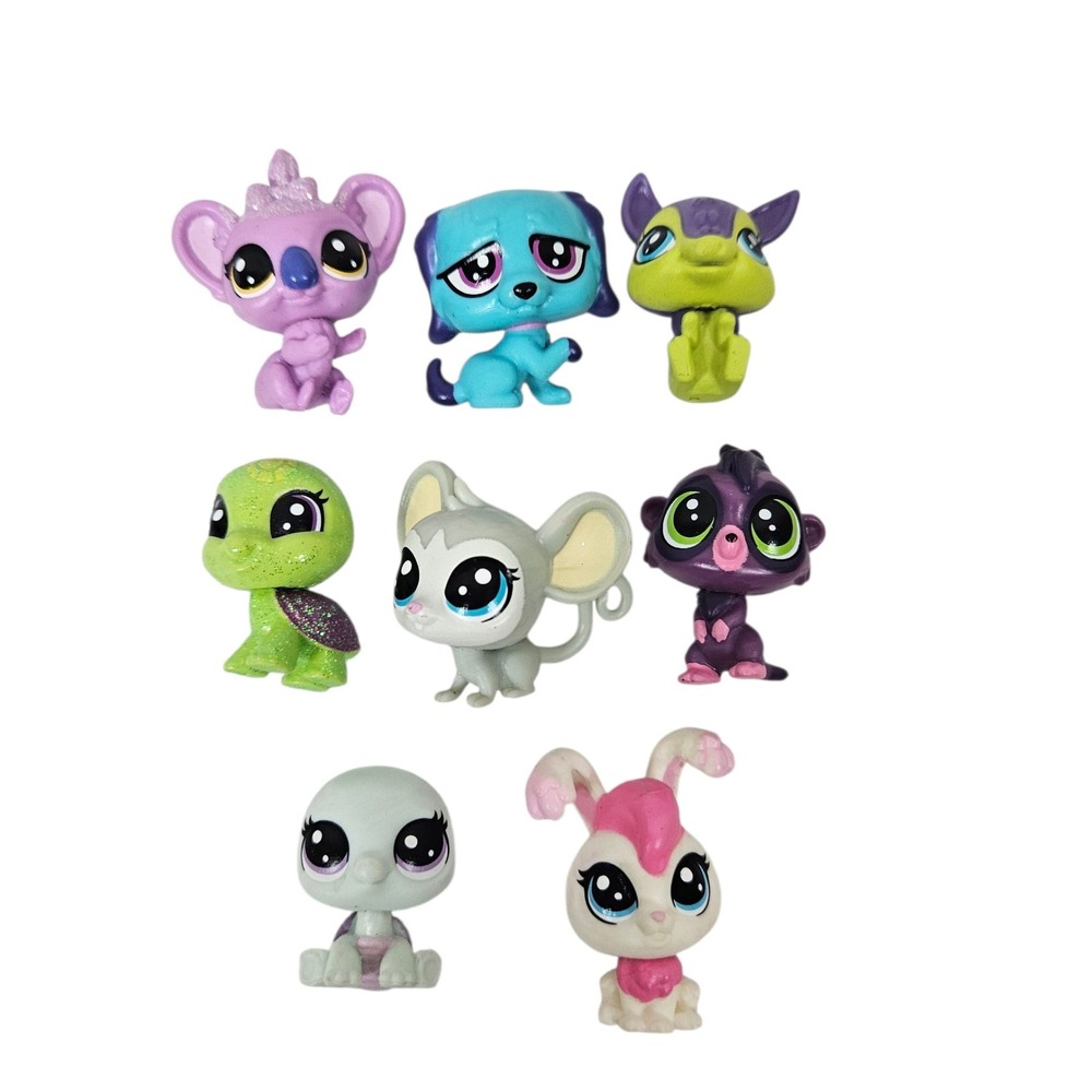 Littlest Pet Shop Mini LPS Figures Lot of 8 Toy Collection Cute Animals A103 - Picture 11 of 11